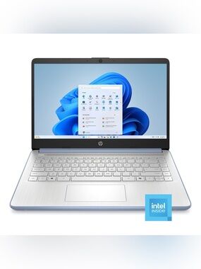 HP - 14" Laptop - Intel Processor N150 2025 - 4GB Memory - 128GB UFS - Sky Blue